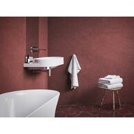 Umyvadlo Ravak Yard 80 tenkostěnné na konzoli, bez otvoru pro baterii, bez přepadu, bílá, XJX01080000