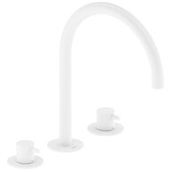 Baterie Ravak Espirit ES 018.00 umyvadlová, stojánková 3-otvorová 270 mm, bez výpusti, bílá mat, X070238