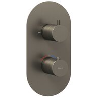 Baterie Ravak Espirit ES 063.00 podomítková, termostatická 2-cestná, bez tělesa, grafit, X070323