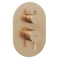 Baterie Ravak Espirit ES 065.00 RB E podomítková 2-cestná, bez tělesa, růžové zlato, X070362 Baterie Ravak Espirit ES 065.00 RB E podomítková 2-cestná, bez tělesa, růžové zlato, X070362