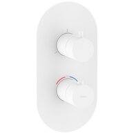 Baterie Ravak Espirit ES 067.00 podomítková, termostatická 3-cestná, bez tělesa, bílá mat, X070252 Baterie Ravak Espirit ES 067.00 podomítková, termostatická 3-cestná, bez tělesa, bílá mat, X070252