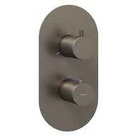 Baterie Ravak Espirit ES 067.00 podomítková, termostatická 3-cestná, bez tělesa, grafit, X070326