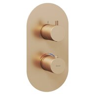 Baterie Ravak Espirit ES 067.00 podomítková, termostatická 3-cestná, bez tělesa, růžové zlato, X070363 Baterie Ravak Espirit ES 067.00 podomítková, termostatická 3-cestná, bez tělesa, růžové zlato, X070363