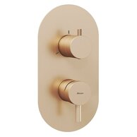 Baterie Ravak Espirit ES 068.00 RB F podomítková 3-cestná, bez tělesa, růžové zlato, X070357 Baterie Ravak Espirit ES 068.00 RB F podomítková 3-cestná, bez tělesa, růžové zlato, X070357