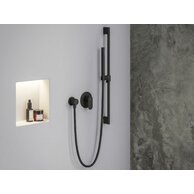 Baterie Ravak Eleganta EL 062.00 podomítková 1-cestná, s tělesem, černá mat, X070299 Baterie Ravak Eleganta EL 062.00 podomítková 1-cestná, s tělesem, černá mat, X070299