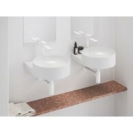 Baterie Ravak Eleganta EL014.00 umyvadlová, stojánková 220 mm, bez výpusti, bílá mat, X070385