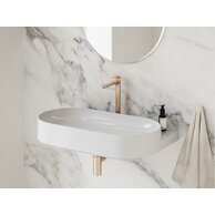 Baterie Ravak Eleganta EL015.00 umyvadlová, stojánková 335 mm, bez výpusti, růžové zlato, X070365