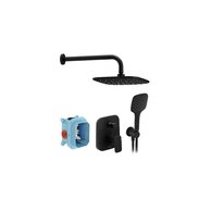 Sprchová souprava Ravak 10° Free podomítková sedmidílná, černá, X07S013