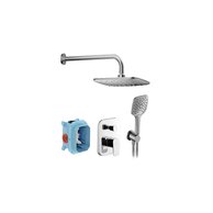 Sprchová souprava Ravak 10° Free podomítková sedmidílná, chrom, X07S011