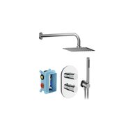 Sprchová souprava Ravak, chrome II podomítková sedmidílná termo, chrom, X07S015