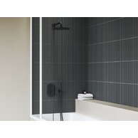 Baterie Ravak Chrome II podomítková, termostatická 3-cestná, bez tělesa, černá, X070469