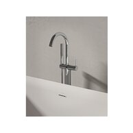 Baterie do podlahy Ravak Freedom vanová do podlahy, bez tělesa, se sprchovým setem, chrom, X070436