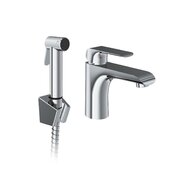 Baterie Ravak Flat umyvadlová, stojánková 150 mm s bidetovou sprškou, chrom, X070438