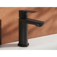 Baterie Ravak Life umyvadlová, stojánková 160 mm, bez výpusti, černá, X070476