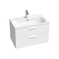 Skříňka pod umyvadlo Ravak SD Chrome II 80, bílá madla, bílá, X000001778