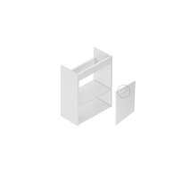 Korpus skříňky Ravak SD Chrome II 40, bílá madlo 152 mm, bílá, X000001782