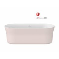 Vana Ravak Ypsilon 180x80 oválná akrylátová volně stojící, alabaster pink/bílá, krytka odtoku bílá, XC00100085