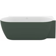 Vana Ravak Freedom Corner II Tec 175x86 oválná akrylátová volně stojící, grey green/bílá, krytka odtoku bílá, pravá, CC81200000