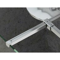 Spojovací koncovka Ravak Walk-In W set uni spoj T, lesk, GWD01000C001