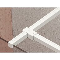 Spojovací koncovka Ravak Walk-In W set uni spoj T, bílá mat, GWD01000E008