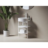 Konstrukce pod umyvadlo Ravak Yard Policový nábytek Yard 40 s policemi, bílá mat, D80000E004