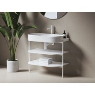 Konstrukce pod umyvadlo Ravak Yard Policový nábytek Yard 80 s policemi, bílá mat, D80000E006