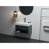 Skříňka pod umyvadlo Ravak SD Lite 80, černá mat, X000001862 Skříňka pod umyvadlo Ravak SD Lite 80, černá mat, X000001862