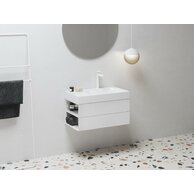 Skříňka pod umyvadlo Ravak SD Lite 80, bílá, levá, X000001873