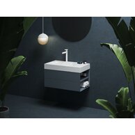 Skříňka pod umyvadlo Ravak SD Lite 80, deepsea blue, pravá, X000001887