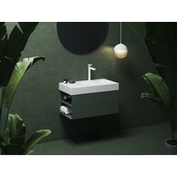 Skříňka pod umyvadlo Ravak SD Lite 80, grey green, levá, X000001876