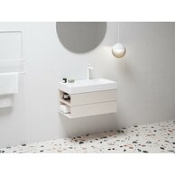 Skříňka pod umyvadlo Ravak SD Lite 80, alabaster pink, levá, X000001878