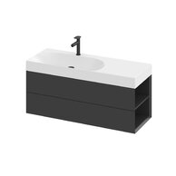 Skříňka pod umyvadlo Ravak SD Lite 120, černá mat, pravá, X000001892