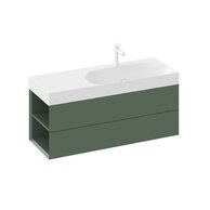 Skříňka pod umyvadlo Ravak SD Lite 120, grey green, levá, X000001882