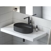 Baterie Ravak Chrome II umyvadlová, stojánková 300 mm, bez výpusti, černá mat, X070591