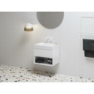 Skříňka Ravak Lite 60 pod umyvadlo, bílá lesk, X000001855