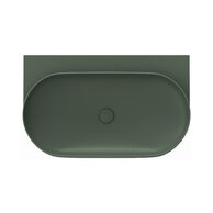 Umyvadlo Ravak Yard 80 keramické tenkostěnné, na konzoli nebo konstrukci Yard, bez otvoru, grey green, XJX08080000