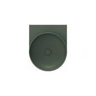 Umyvadlo Ravak Yard 40 keramické tenkostěnné, na konzoli nebo konstrukci Yard, bez otvoru, grey green, XJX08080000