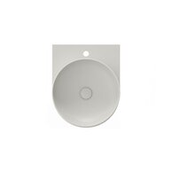 Umyvadlo Ravak Yard 40 keramické tenkostěnné, na konzoli nebo konstrukci Yard, s otvorem pro baterii, smoke grey, XJX0O240000