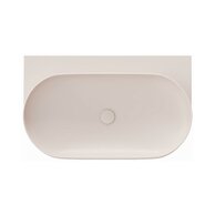 Umyvadlo Ravak Yard 80 keramické tenkostěnné, na konzoli nebo konstrukci Yard, bez otvoru, alabaster pink, XJX0G080000