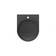 Umyvadlo Ravak Yard 40 keramické tenkostěnné, na konzoli nebo konstrukci Yard, s otvorem pro baterii, antracit, XJX03240002