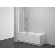 Vanová zástěna Ravak Chrome CSV2 100 dvoudílná pohyblivá, levá, bílá mat/transparent, 7QLA0E00Z1