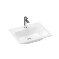 Umyvadlo Ravak Chrom Slim 60 keramické do skříňky, s přepadem, bílé, XJX01160008