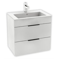 Cube skříňka 2zás,umyv. 65 bílá, úchytky antracit H4536021763001