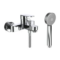 Neja vanová nástěnná páková baterie, sprchovou syntetickou hadicí 1600 mm a ruční sprchou Stella 80 mm, chrom H3215170041311