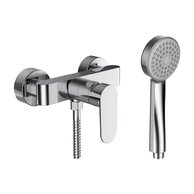 Neja sprchová nástěnná páková baterie, sprchovou syntetickou hadicí 1600 mm a ruční sprchou Stella 80 mm, chrom H3315170041311