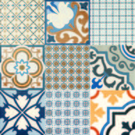 Dlažba El Molino Logos azul mat rektifikovaná 58x58