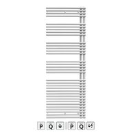 Zehnder Forma Asym LFAL 168x60 levá RAL 9016 LFAL-170-060