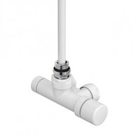 Set K 1 bodová armatura rohová, rozteč 50 mm, s regulační hlavicí vpravo, bílá Z-839011