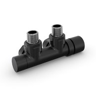 Set P armatura rohová, rozteč 50 mm, s regulační hlavicí vpravo RAL0557 Z-839059