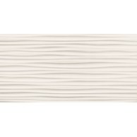 Obklad Arté Blanca wave struktura lesk rektifikovaný 30x60